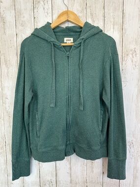 Pact Mens Cloud Brushed Fleece Zip Hoodie Size S  Organic Cotton Athleisure